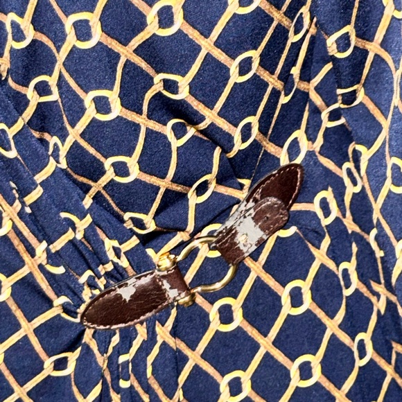 Chárter Club Black and Gold Geometric Pattern Dress - Picture 3 of 6